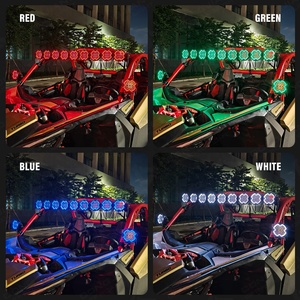 37 Inch <span class=keywords><strong>Super</strong></span> Heldere Modulaire Aaneenschakelbare RGB LED Dakrijlichtbalk Kit voor Jeep Bronco Tacoma Ranger <span class=keywords><strong>Hilux</strong></span> Offroad 4x4 - Product Image 2