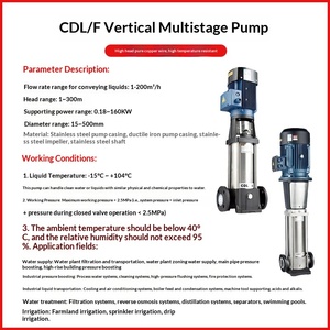 Bomba Multietapa Vertical CDLF de Acero Inoxidable 304 para Suministro de Agua en Edificios Altos, Bomba de Refuerzo y Recarga de Frecuencia Variable - Product Image 2