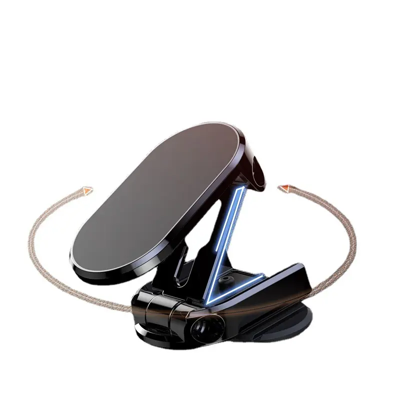 2022 New arrival upgraded foldable bottom 360 rotating support metal vehicle mobile phone and spot wholesale