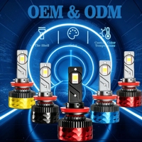 Ampoules de phares LED Canbus IKAS de qualité supérieure H1 H3 H4 H7 H11 75W 40000LM Super Lumineuses pour Voiture