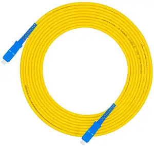 Высокое качество 1 м 3 м 5 м гибкий симплексный или дуплексный одномодовый SC UPC к SC UPC волоконно-оптический патч-корд кабель