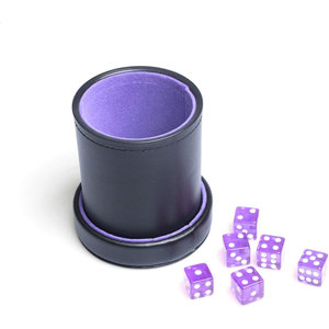 Service OEM de qualité supérieure : Gobelet à dés en cuir fait main avec design personnalisé, 100% cuir, style classique, lot de 4 pour jeux décontractés - Product Image 5