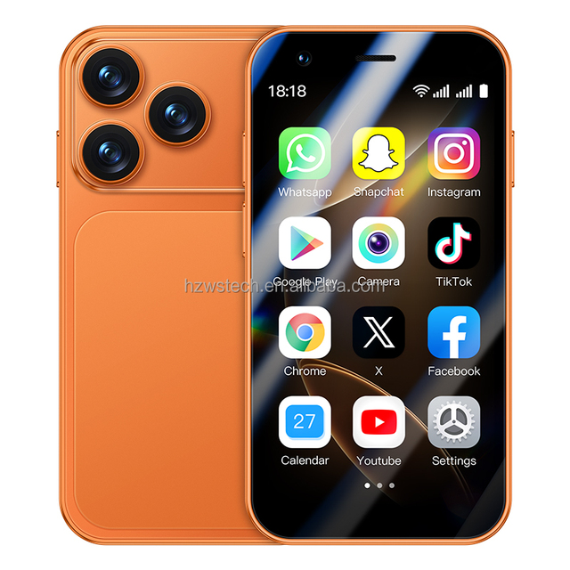 A17 Mini 3G Ultra-Compact Dual SIM Phone Global Version Android 8.1Mini Phone 2+16GB Storage 3.0 Inch Screen Mini Smartphone
