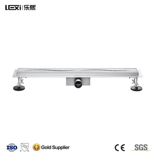 SS304 Ngang Outlet Chải Vàng 16Mm Cao Vô Hạn Dài Tắm Tuyến Tính Sàn Cống Mở Rộng Grate Cho Phòng Tắm Hoặc Nhà Bếp - Product Image 5