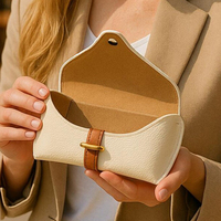 Étui à lunettes en cuir PU de qualité supérieure Logo personnalisé Rangement pour lunettes Hommes et femmes Étuis à lunettes de voyage