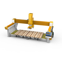 Sierra de Puente CNC de Precisión con Motor PLC para Diseño Industrial, Router CNC 4+1, Máquina de Corte de Mármol, Granito y Piedra Natural