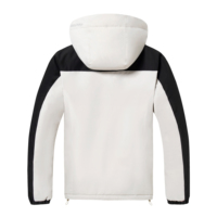 ODM OEM Veste de ski coupe-vent 3 en 1 pour homme, veste d'hiver chaude, doublure matelassée, veste de snowboard, doudoune thermique, noir et blanc
