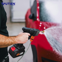 Nettoyeur de voiture sans fil portable, puissant, haute pression 22-35 bars, jet de pulvérisation d'eau, pistolet à mousse électrique en acier inoxydable
