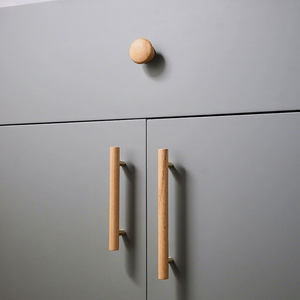 Nordic Brass Small Handle Natural Color Ball Cabinet Door Wardrobe Cupboard Minimalist Light Luxury <b>Drawer</b> Knob - Product Image 4