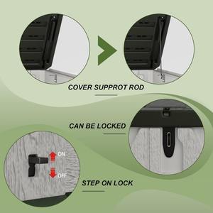 Casa de contenedores de polietileno moderna de salida de fábrica, edificios de jardín de alta estructura, cobertizos de muebles para el hogar - Product Image 6