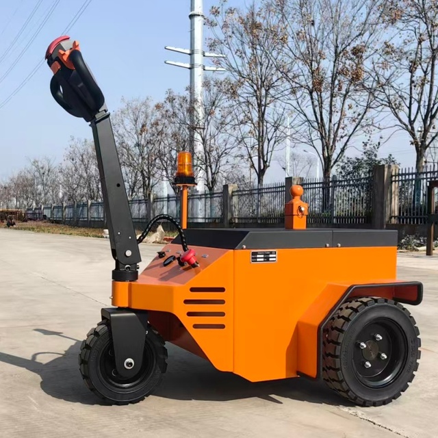 JG Wholesale Customization Three Wheel Walkie Type Walking Full Electric Tow Tractor Electric Tow Tug 1.5ton 2ton 3 Ton 4.5 Ton
