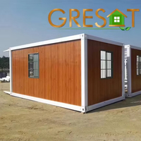 Maison en conteneur Structure à ossature en acier de 5 chambres à coucher Maison en conteneur préfabriquée