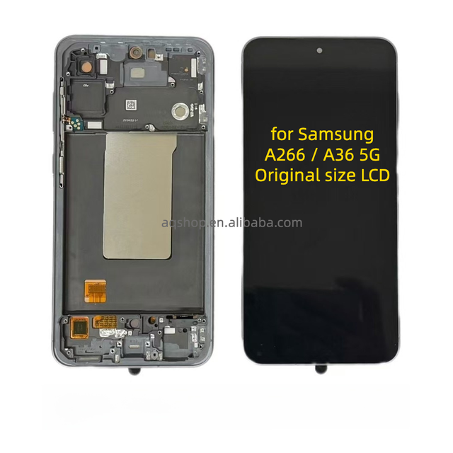 High Quality QSDT Mobile Phone Screen Frame Original Size Digitizer Assembly 1 Year Warranty for A26 Screen Replacement