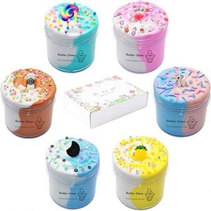 Kit de Modelado de Slime de Mantequilla Suave de 50ml al por Mayor, Arcilla de Juguete No Tóxica para Niños, Arcilla de Colores DIY, Dijes de Dibujos Animados de Plástico - Product Image 6