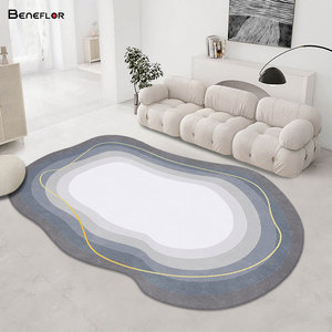Alfombra Moderna para Sala de Estar de 9x12, Alfombra de Poliéster Personalizada, Lavable a Máquina, Alfombra con Estampado - Product Image 2