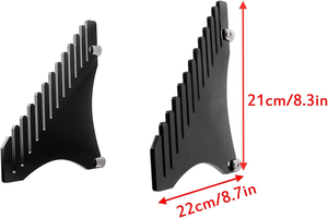 Montato a parete è ottimo per rack di stoccaggio in vinile singolo con ripiani in acrilico a gradini per collezionisti di dischi, negozi - Product Image 6