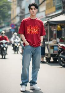 Camiseta de punto cómoda antiarrugas unisex impresión personalizada fábrica directa al por mayor para la celebración de la independencia de Vietnam - Product Image 5