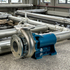 Máy bơm ly tâm xử lý nước thải nằm ngang bằng gang đúc, chống ăn mòn <span class=keywords><strong>KF</strong></span>, dùng cho động cơ diesel - Product Image 2