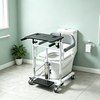 Silla de Ducha Hidráulica con Pedal, Ajustable en Altura, para Personas Mayores con Discapacidad, Fabricada en China