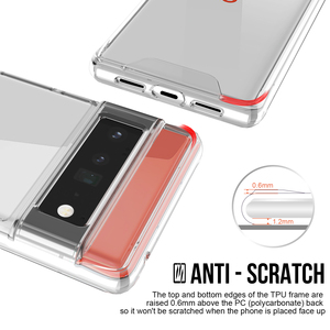 <span class=keywords><strong>Funda</strong></span> de teléfono móvil a prueba de golpes para Google <span class=keywords><strong>Pixel</strong></span> 6, <span class=keywords><strong>funda</strong></span> trasera dura de cristal, transparente, superventas - Product Image 6