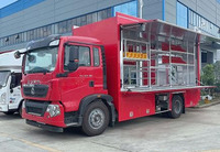 Camion de pompiers robuste 4x2 - Véhicule de transport d'équipement d'urgence avec rangement dédié pour les outils de sauvetage