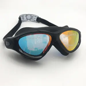 성인 멀티 컬러 PC 렌즈 수영 안경 안개 새로운 수영 고글