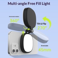 Lampe d'appoint pour téléphone portable, lampe de beauté, pour diffusion en direct, prise de vue, portable, extérieure, de poche, pour selfie, réglable