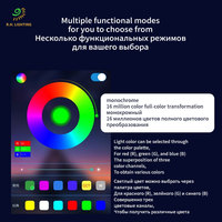 Bande lumineuse LED en plastique Joystar 20M RGB, contrôlée par application intelligente, kit de ruban flexible pour éclairage d'ambiance de maison, chambre, meuble TV, vente en gros