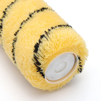 Vente en gros, longue tige chromée robuste de 8mm de diamètre, 18mm, motif de tigre, cadre de cage à 5 fils, rouleau de peinture, brosse