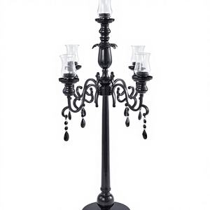 Candelabro Rectangular de Acrílico Transparente con Diseño Brillante y Elegante, 118 cm, Centro de Mesa para Bodas, Fondo para Fiestas - Product Image 1