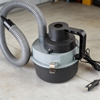 Aspirateur compact 12V avec logo personnalisé et cordon d'alimentation, idéal pour l'entretien régulier de l'intérieur des véhicules de trajets quotidiens