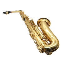 Hot Sale Professional Brass Lacquered Gold Alto Saxophone Eb Key Woodwind Instrument Saxophone with Accessories