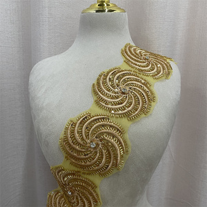 5yards/túi Mới Thanh lịch vòng tròn Sequins, Organza Sequins, ren cắt tỉa phụ kiện quần áo - Product Image 1