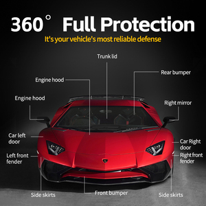 Pellicola Protettiva Trasparente XFFL TPU PPF Anti-Graffio Autoriparante Cambia Colore Autoadesiva per <span class=keywords><strong>Auto</strong></span> - Product Image 4