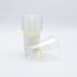 Party Essentials: Duotone gekleurde koude dranken, warme koffie, 16oz wegwerp plastic PP bekers - Product Image 4