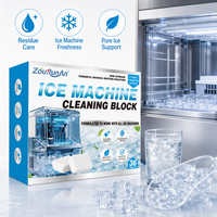 ZouRunAn Bloc Nettoyant pour Machine à Glaçons 36 Comprimés – Soin Détartrant et Anti-Résidus pour Glaçons Purs – Fourniture pour 1 An et Plus (3 Mois) – Vente en Gros OEM