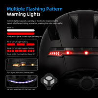 Casque intelligent avec télécommande sans fil et feux LED avant et arrière, pièce M365 pour équipement connecté et clignotants de conduite