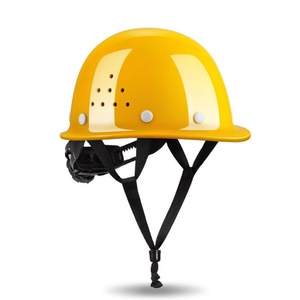 Casque de sécurité rouge de type V, suspension à 6 points, non rainuré, pour la construction - Product Image 2
