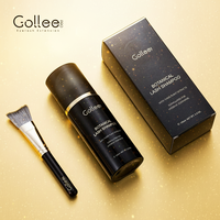Brosse professionnelle Gollee pour extensions de cils, nettoyage en profondeur, réutilisable, résistante à l'eau, pour cils individuels, en coton noir