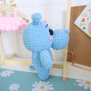All'ingrosso fatto a mano morbido uncinetto ippopotamo bambino peluche uncinetto animale bambola Amigurumi personalizzato farcito a maglia ippopotamo con tutù rimovibile - Product Image 6