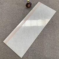 Haute brillant foshan marbre de carrare regarder les escaliers étage tuiles étape porcelaine De Carrare blanc pour en céramique tuiles étape