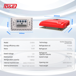 Aire Acondicionado Portátil de Alta Calidad 12V/24V para Camiones, Nuevo Enfriador de Techo Integrado para Autobús y Coche con Compresor - Product Image 5