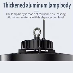 Lumière UFO pour entrepôt industriel commercial Shingel pour éclairage de grande hauteur 100w/150w/200w Conception ultra-mince Gymnase <span class=keywords><strong>Garage</strong></span> Stade ETL IP65 - Product Image 5