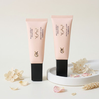 Tube Kemasan Kosong Krim BB & Foundation 50ml HDPE+LDPE Mewah Berkualitas Tinggi yang Dapat Diperas dengan Hot Stamping Krim Tangan Putih
