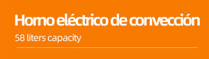 Horno Eléctrico Multifuncional de 58L, Tostador y Horno para Pizza, Horno Eléctrico <span class=keywords><strong>Grande</strong></span> Multifunción, Horno de Convección Comercial - Product Image 3