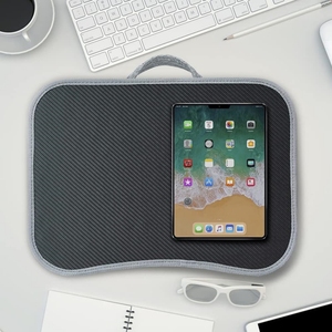 1pc Carbon Fiber Lap Desk Portable Laptop <strong>Cushion</strong> <strong>Storage</strong> Drawer Convenient Home Office Desk Organizer Home <strong>Storage</strong> for 13 Inch - Product Image 5