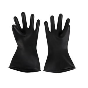 Deri eldiven ile 11 "500V siyah boyut 9 elektrik yalıtım kauçuk eldiven - Product Image 2