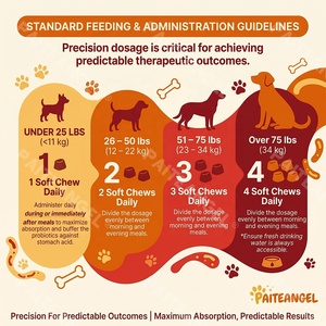 Probióticos para Mascotas, Soporte para la Salud Intestinal, Masticables Blandos, 120 Unidades, Prebióticos, Enzimas, Anti-Diarrea, Marca Privada, Suplemento para Perros - Product Image 4