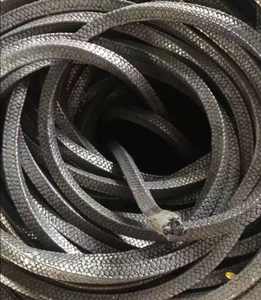 Joint d'étanchéité flexible en <span class=keywords><strong>graphite</strong></span> QiangLong avec fil en acier inoxydable 304, renforcé de fibre de verre et de fibre de carbone, modèle noir QLPG3001 - Product Image 2