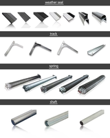 Boîte de quincaillerie pour porte de garage Kit complet de quincaillerie pour porte de garage en aluminium Composants pour porte de garage